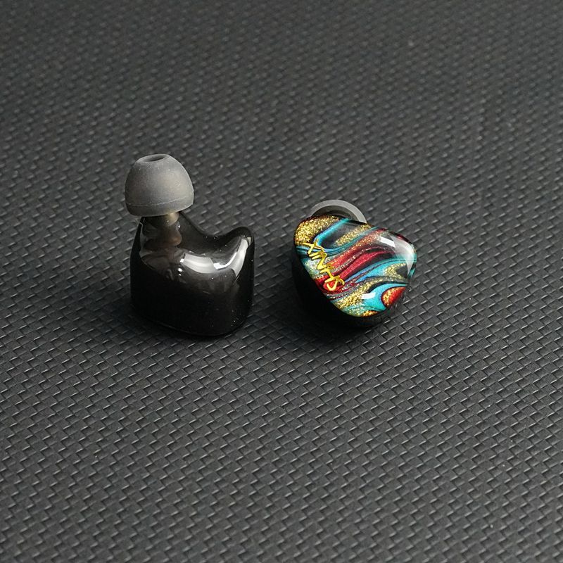 XINHS HS80 Jupiter Ring Dual Dynamic 16 Unit 2DD+6BA In Ear EarphonesConfigure S100 Black Pearl