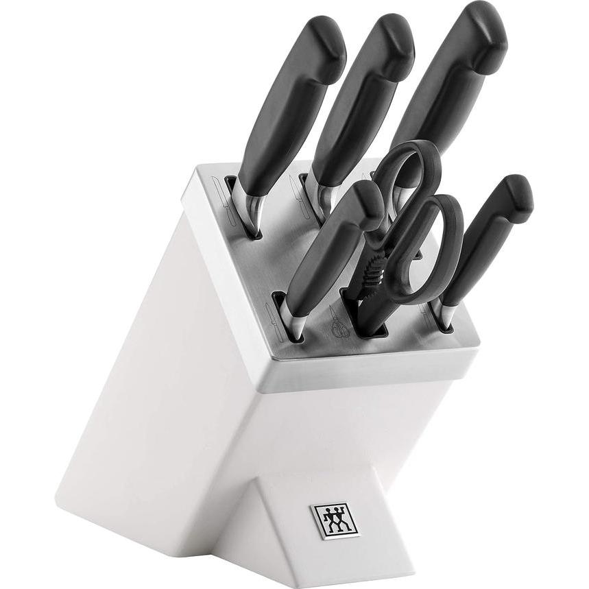 ZWILLING FOUR STAR SELF-SHARPENING KNIFE BLOCK, 7-PART SET