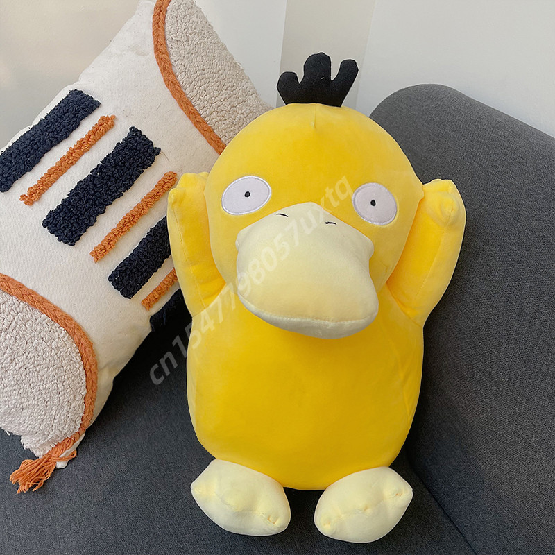 40cm Lovely Psyduck Plush Toy Cartoon Stuffed Anime Pokemon Psyduck Yellow Duck Doll Soft Cuddly