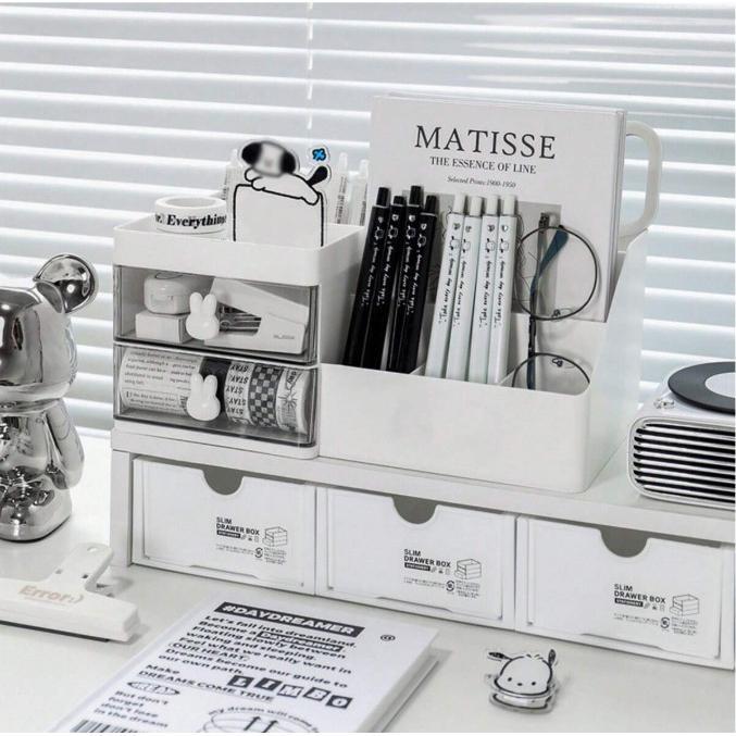 RAK TEMPAT ALAT TULIS PULPEN PENSIL KANTOR ORGANIZER MEJA KANTOR OFFICE SHELF STORAGE BOX