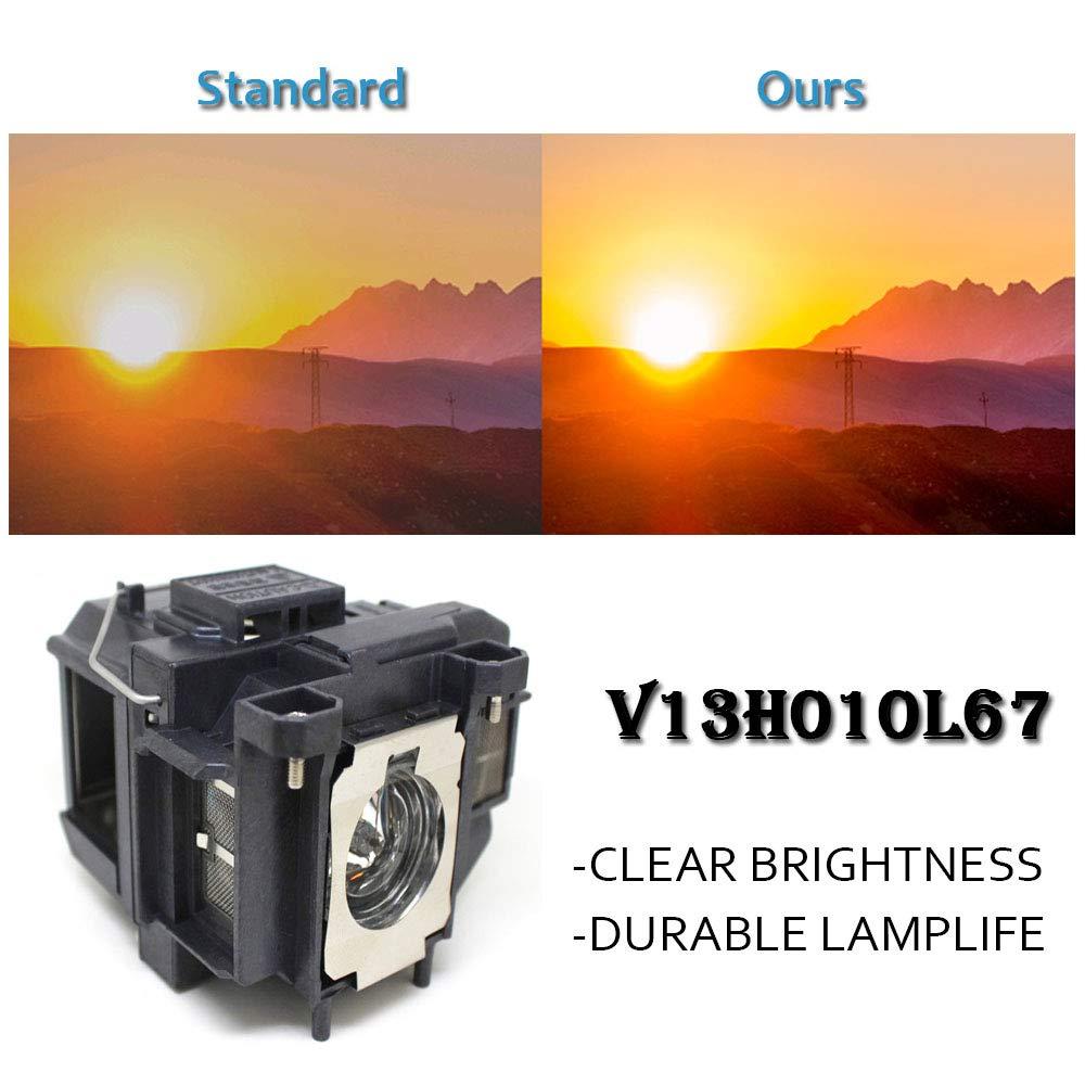 for ELPLP67 for EPSON EB-S02 EB-S022 EB-S11 EB-S12 EB-SXW11 EB-SXW12 EB-W02 EB-W12 EB-W16 EB-X02