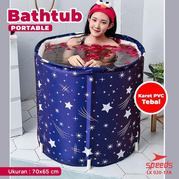 SPEEDS Folding Bathtub Portable Bak Mandi Lipat Lipat Bak Mandi Anak Bathtub Dewasa Air Hangat