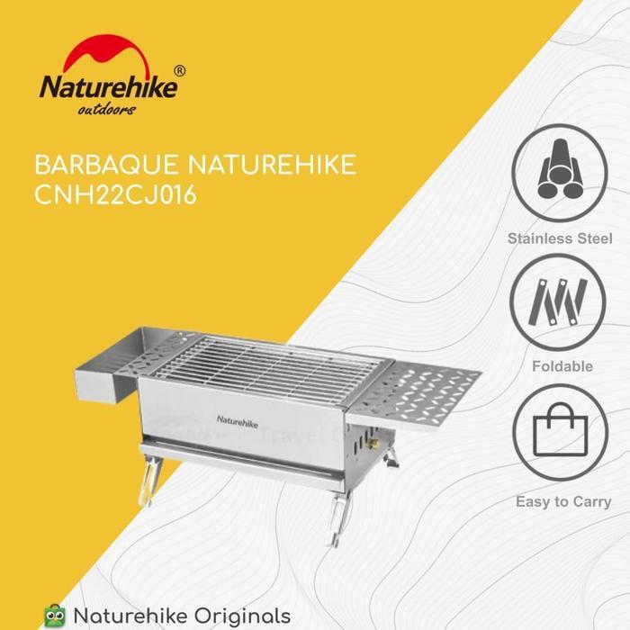 Ready BARBAQUE BBQ GRILL STAINLESS PORTABLE CAMPING NATUREHIKE CNH22CJ016