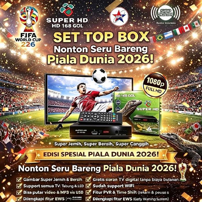 Stb Receiver Super Hd 168 Gol Komodo