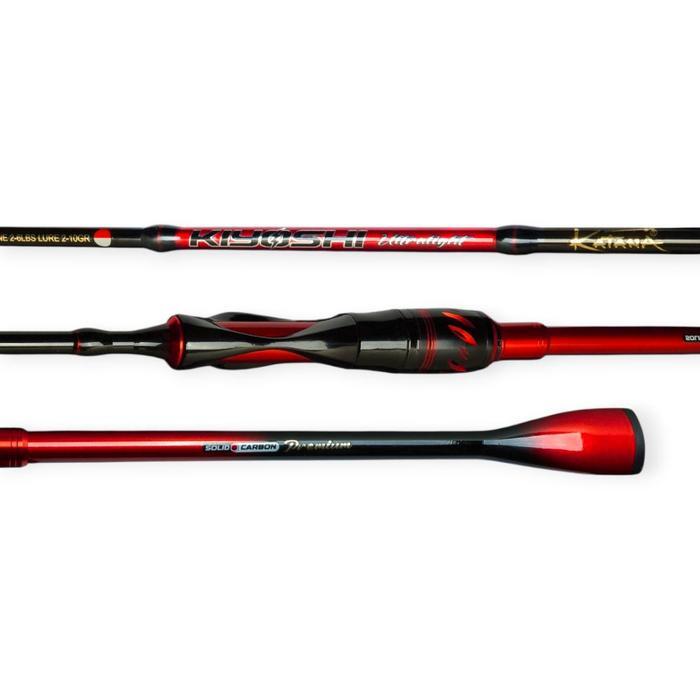 Joran Pancing Carbon Monoque Kiyoshi Ultralight Panjang 198-210 Carbon Solid Super Lentur