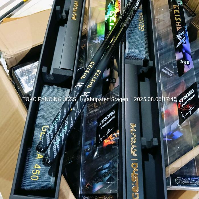 Ryoshi Joran Tegek Geisha 360 & 450 Bahan Carbon Ringan Kuat Panjang 52 Cm Action Medium Kaku Tulcuk