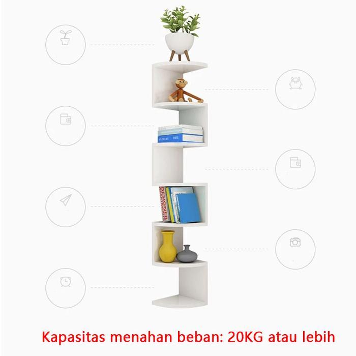 Rak Dinding Sudut Rak ruang tamu rak buku dinding sudut Rak Sudut dinding tempel ruang tamu