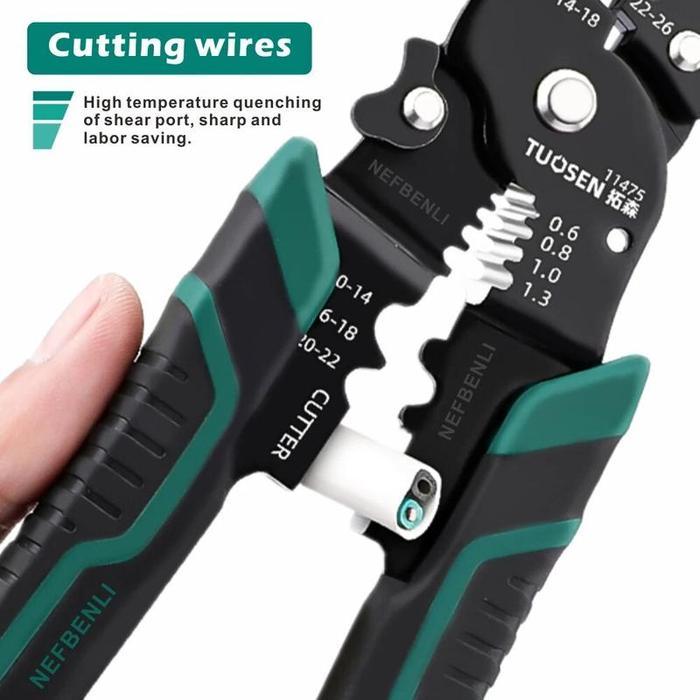 Tang Krimping Press Skun Kabel Kombinasi / Tang Potong Kupas Kabel Multifungsi / Tang Press Skun /
