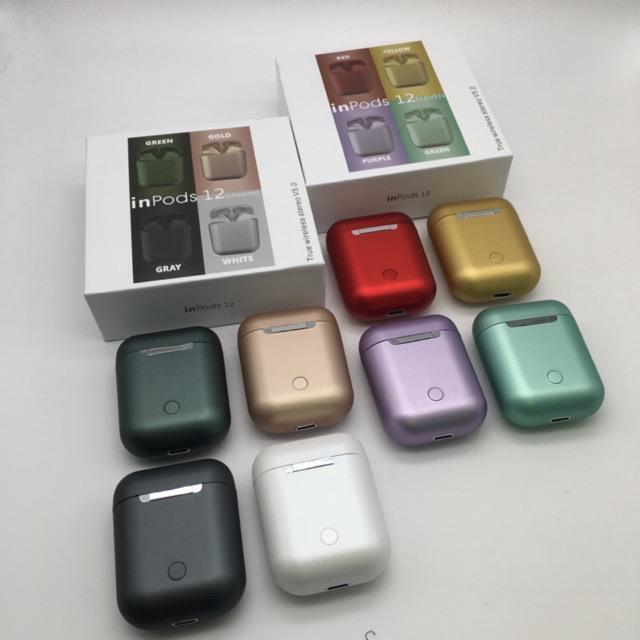 Headset Bluetooth Inpods 12 Eleven Pro Inpods 12 Macaron Eleven Metal Terlaris