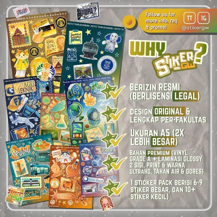 "New" Stiker Scrapbook Camaba PTN Top - Manifesting Keterima UGM UNPAD UI UNHAS ITB IPB UNDIP UNPAD