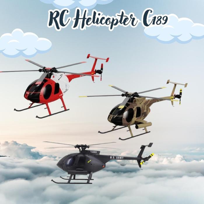 RC Era Helicopter Helikopter Heli C189 Brushless Simulation Model 6-Axis Gyro 2.4G 1/28 RTF