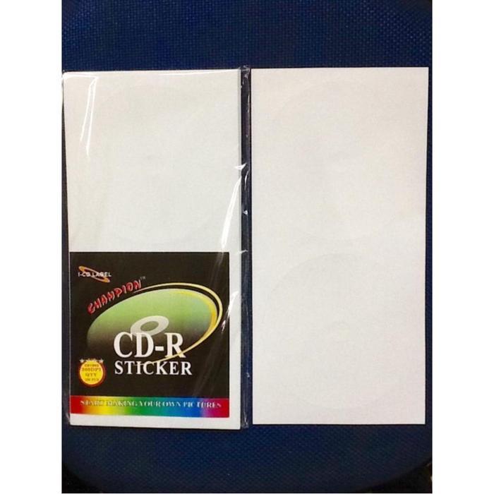 CD Label Champion HVS Lk CD LABEL CHAMPION Biru Kuning GLOSSY