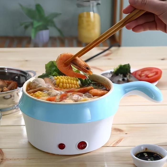 "New" seeyouPanci Listrik hot pot Kompor Listrik Mini 1.2L Kompor Listrik Pelapis Anti Lengket