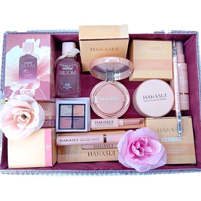 Promo Hanasui Paket Seserahan Lengkap Paket Make Up Hampers Seserahan Untuk Menikah Kado Ulang Tahun