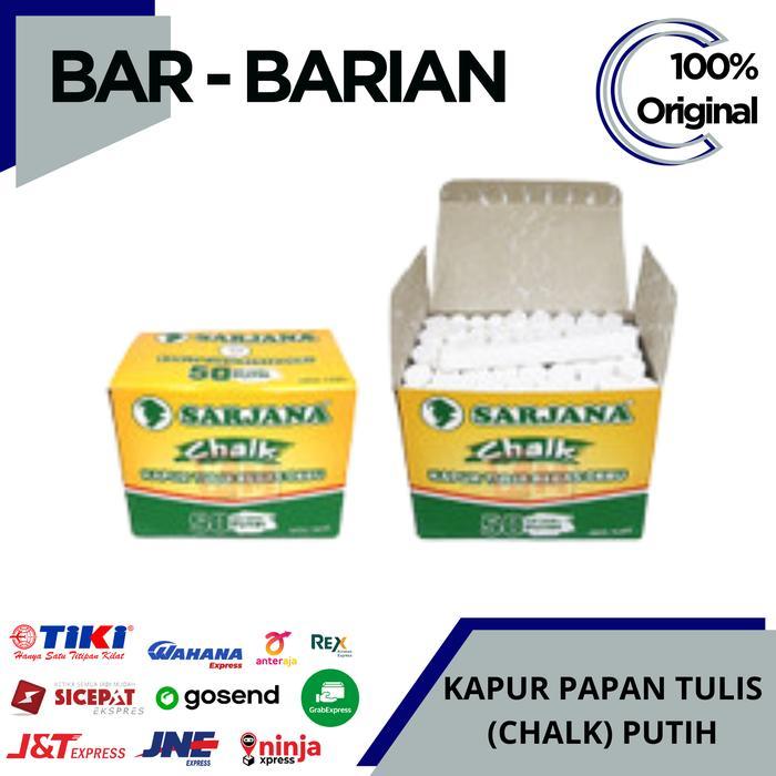 KAPUR PAPAN TULIS ( CHALK ) / KAPUR PUTIH / KAPUR SARJANA WARNA PUTIH