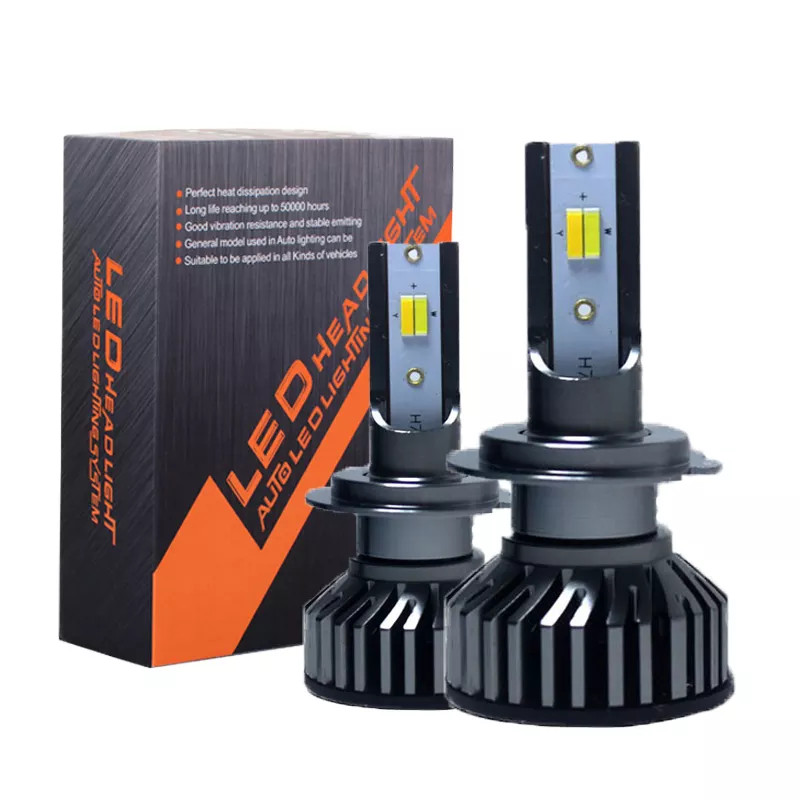 Heyword H4 LED H7 3 Color Changing Car Headlights Fog Lights 3000K