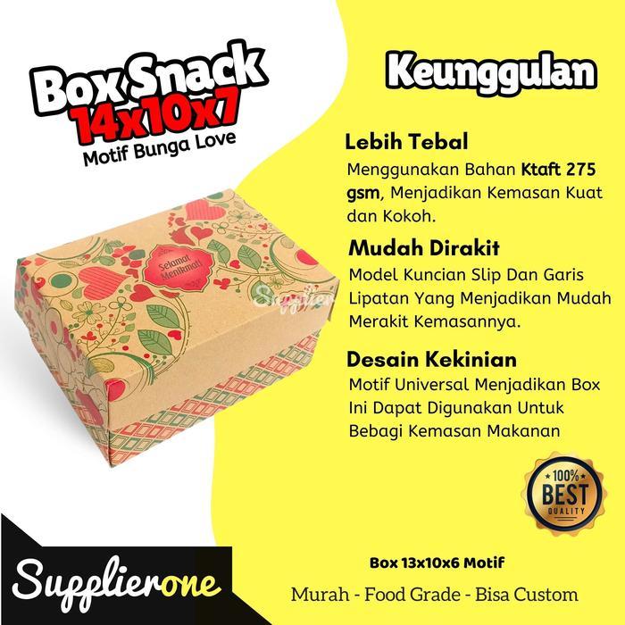 Box Snack 14X10X7 50Pcs / Box Snack Motif / Snack Box / Kardus Snack / Dus Snack Box / Kardus Snack