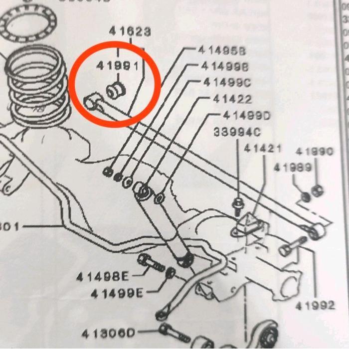 bushing sway bar belakang pajero sport
