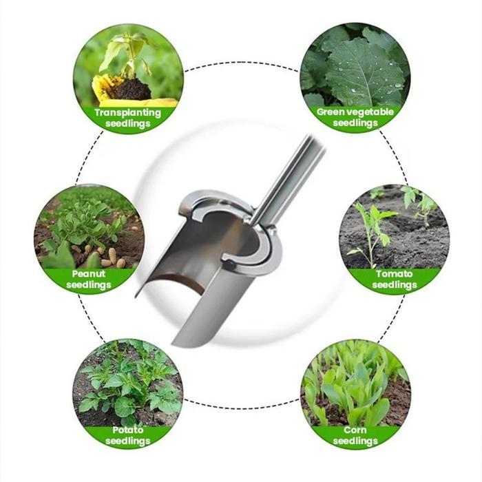 GRATIS ONGKIR Transplanter Gagang Panjang Baja/Alat Penanam Bibit Padi/Penyebar Pupuk Tanaman/Alat