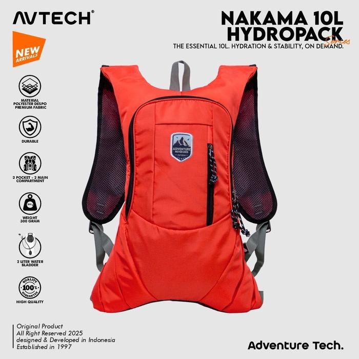 Tnf - Tas Ransel Hydropack Running Trekking Summit Climbing Hiking Outdoor 10 Liter - Nakama 10