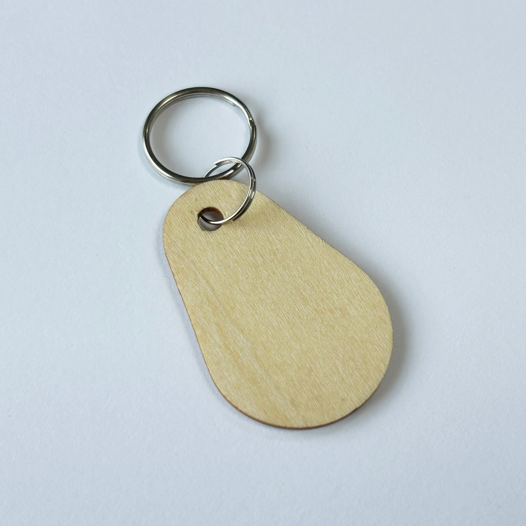 30 pieces of beech wood RFID/NFC key tags RFID card