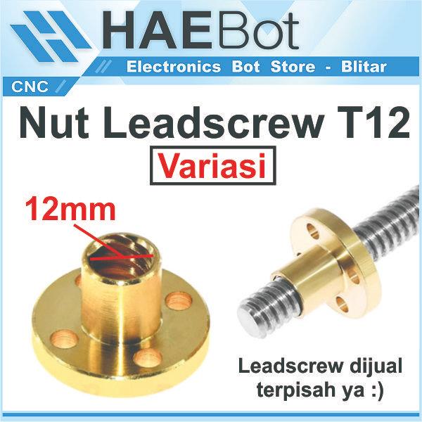 T NUT TNUT T12 LEAD SCREW LEADSCREW PITCH 2 DIAMETER 12MM CNC