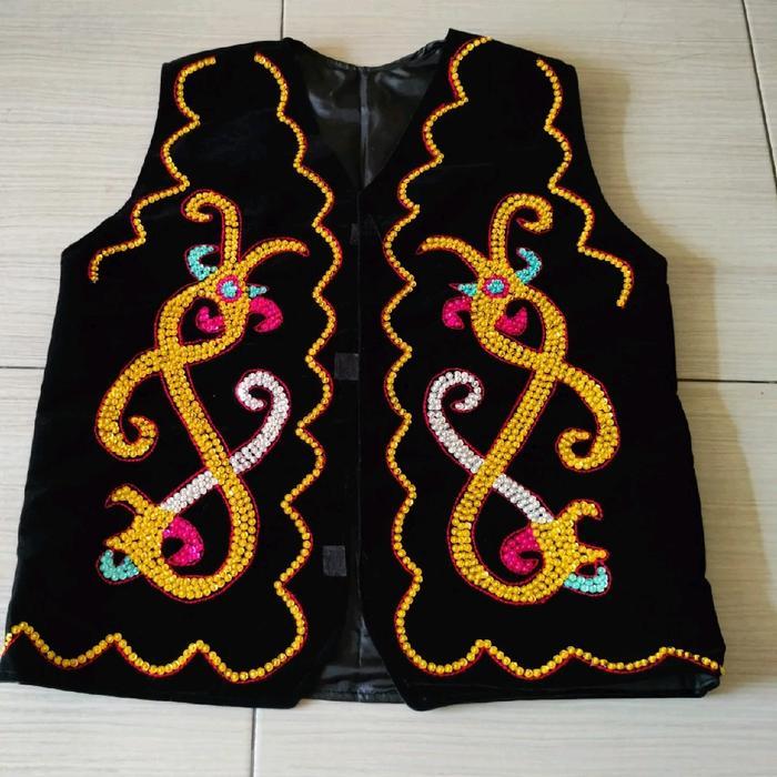 ORIGINAL rompi dayak atasan baju dayak rompi laki cowok baju perempuan cewek baju aKalimantan baju