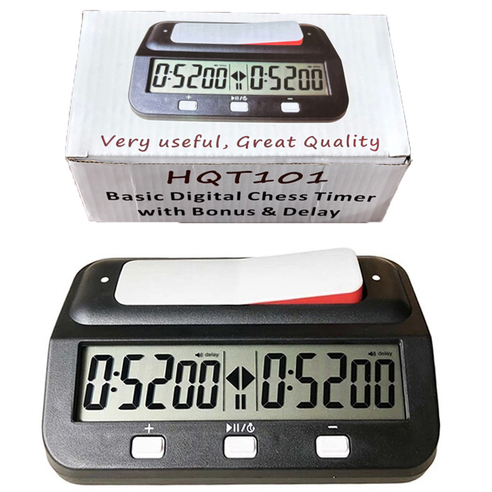 PROMO HARI INI HQT101 Digital Chess Timer Count Down Up Chess Clock Professional Memory Function Che