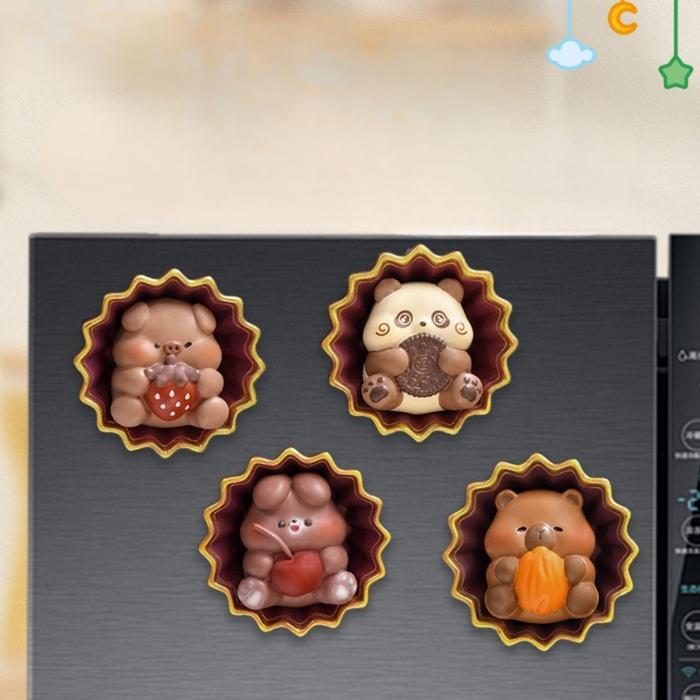 Khusus Grab Dakena Magnet Tempelan Kulkas Motif Hewan Lucu Cookies Biskuit Kering Besi Buah Hadiah
