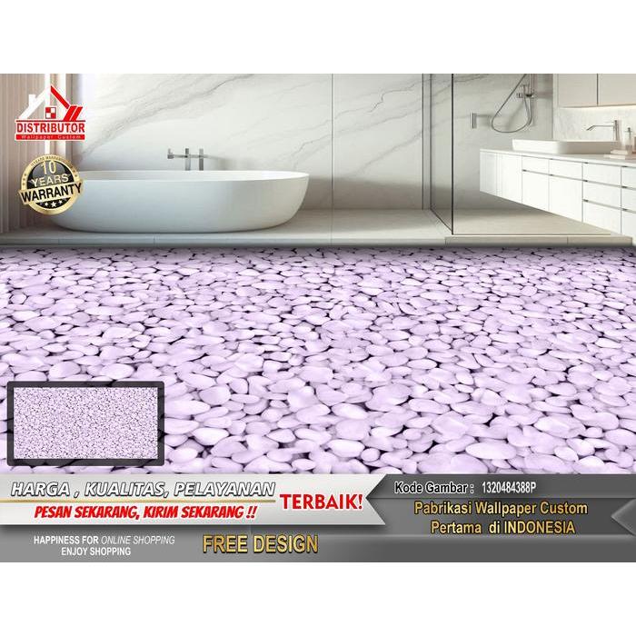 Sticker Custom 3D Floor Floor Sticker Sticker Floor Sticker Batu Alam Sticker Lantai Wallaper Kamar