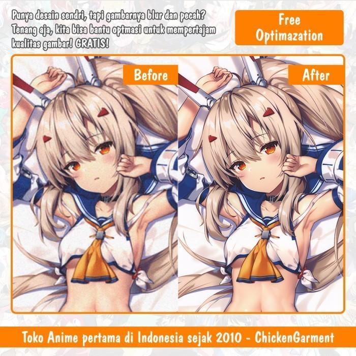 Sarung Bantal Dakimakura Custom - Free Editing & Optimasi Desain
