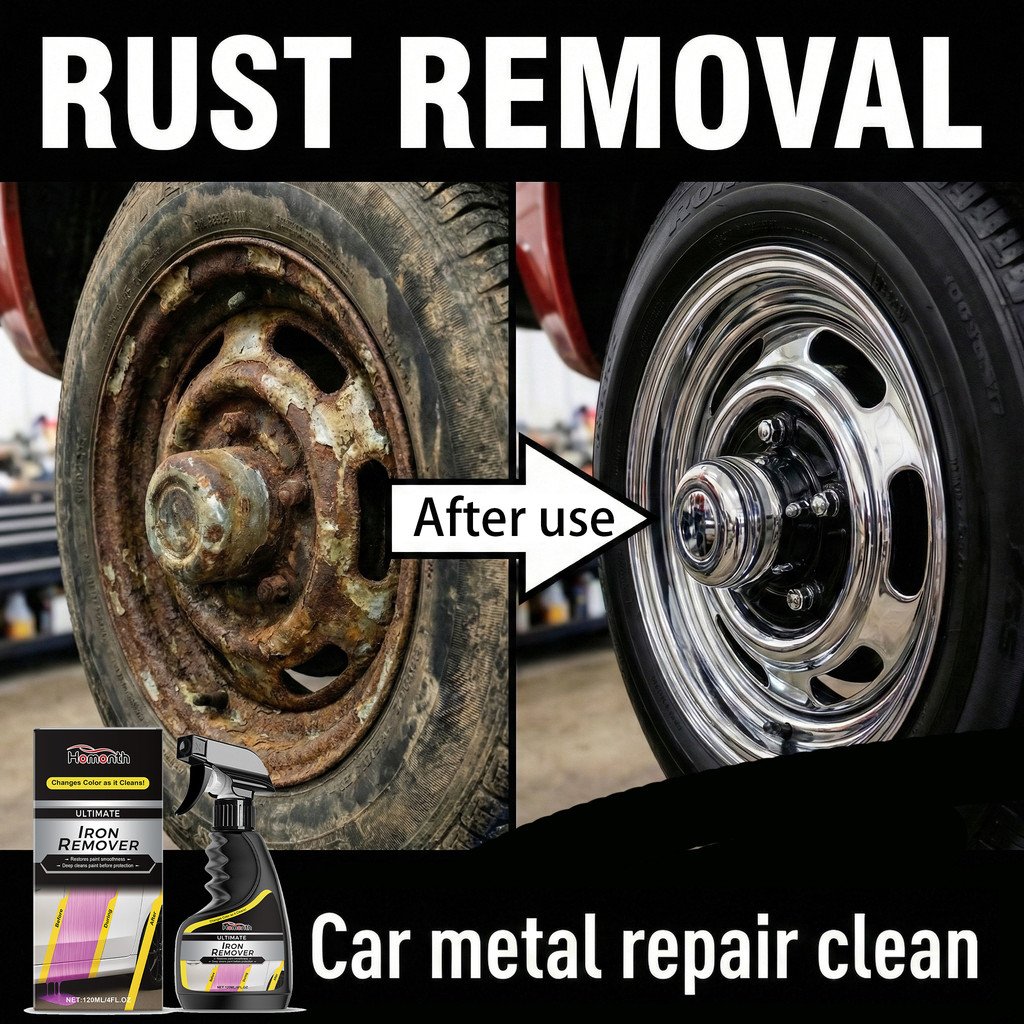 large capacity Car Rust Remover Wheel Care Quick Remover Exhaust Pipe Rust Removal Spray Cleaning