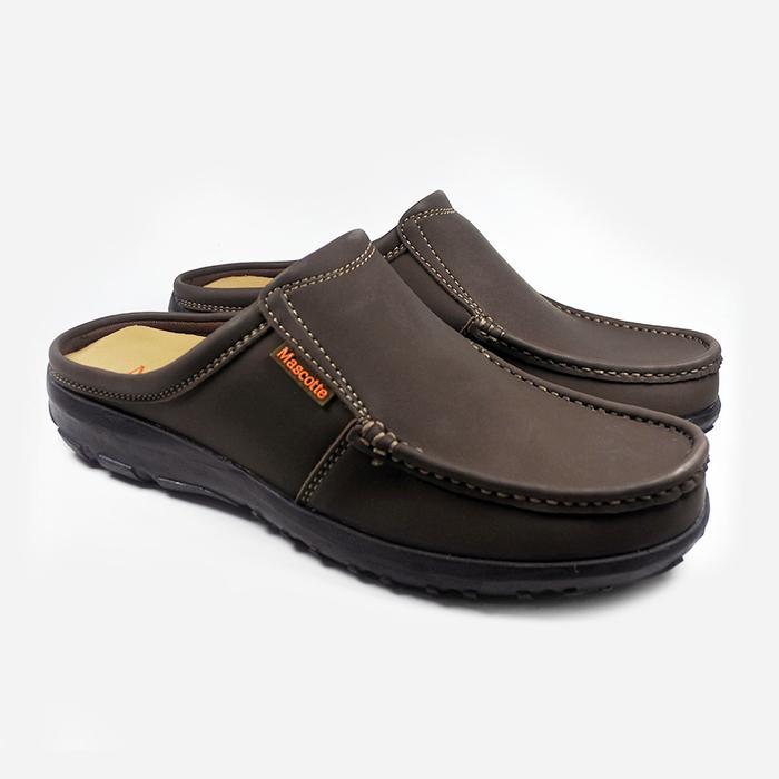 Mascotte GOMERO Sepatu Sandal Bustong Pria 994 025 - Hitam dan Cokelat Shoes