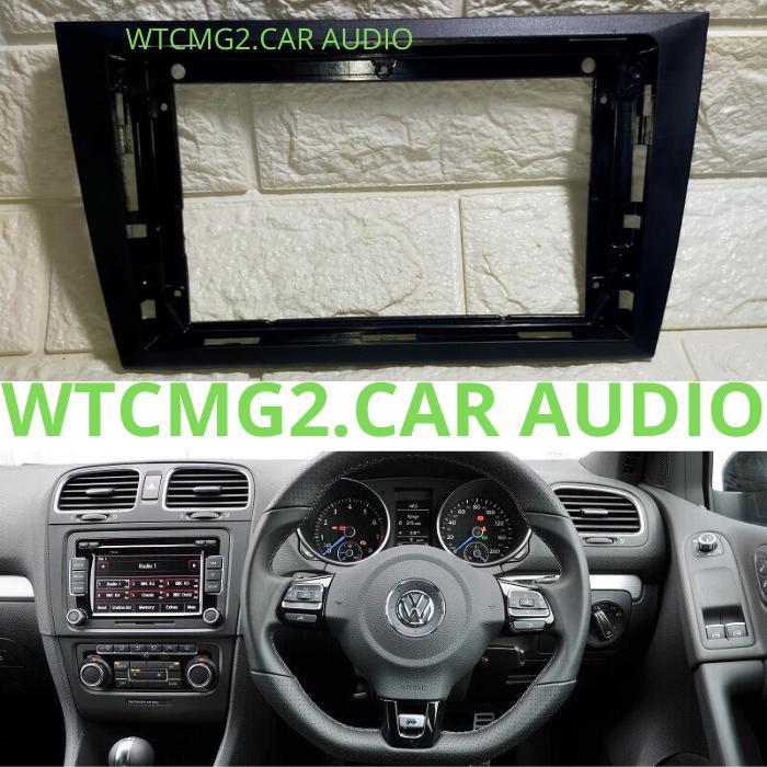 Wtcmg2.Car Audio Frame Head Unit Android 9 Inch Vw Golf Mk6 Dengan Kabel Canbus Dan Soket Can Bus