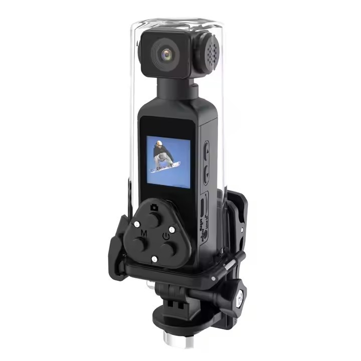 EIS Stabilization Mini Action Cam for Outdoor Cycling Motorcycle Vlog Sports Travel Recording