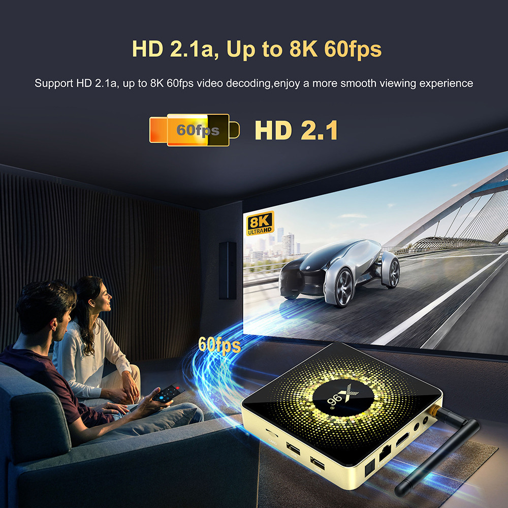 X96 X10 Amlogic S928X-J TV Box Android 11 Set Top Box Support Dolby 8K Media Player Android 11.0