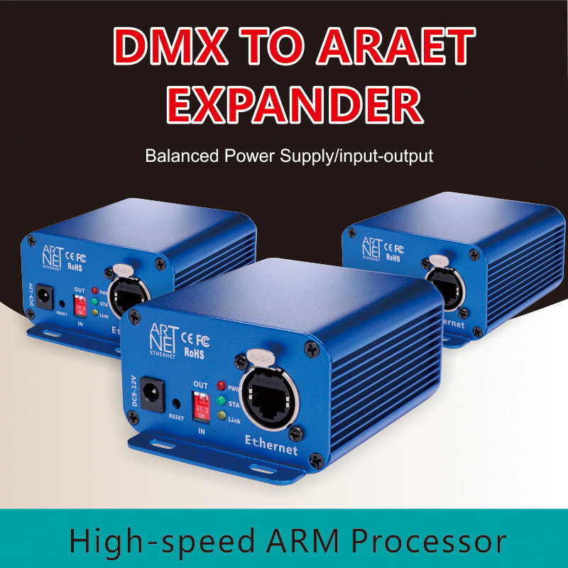 ArtNet to dmx controller DMX512 converter ArtNet 1024 controller 3-pin socket output LAN DMX ArtNet
