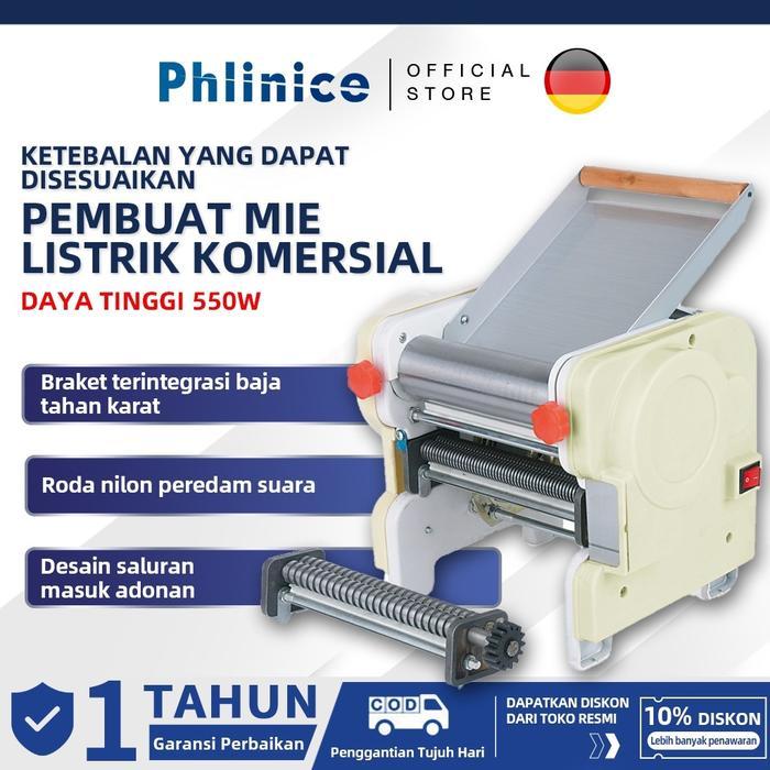 Phlinice Mesin Mie Multifungsi Mesin Pemotong Mie Komersial Mesin Pengepres Mie Elektrik Ekonomis