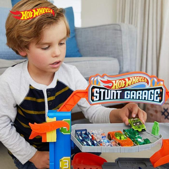 Hotwheels Hot Wheels City Robo Beasts Stunt Garage Berkualitas