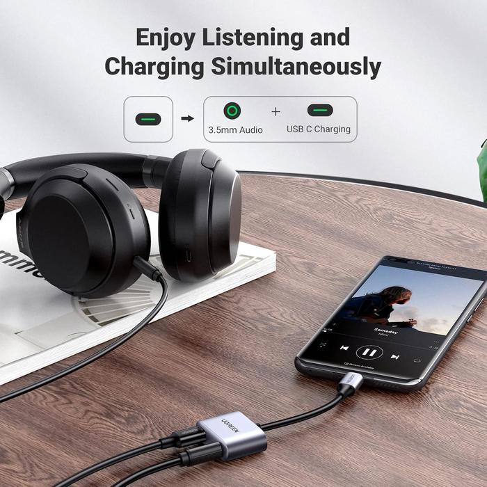 Bose - Converter Splitter Dac Type C To Jack 3.5Mm +Type C Charging Audio Call