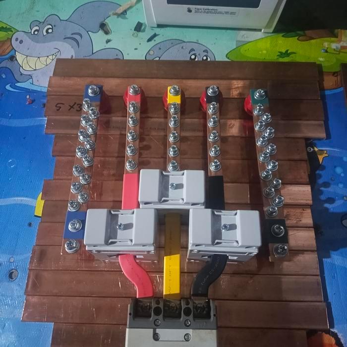 Busbar 315 Rstn + Ground Panjang 25 Cm Untuk Mccb 30A/100A