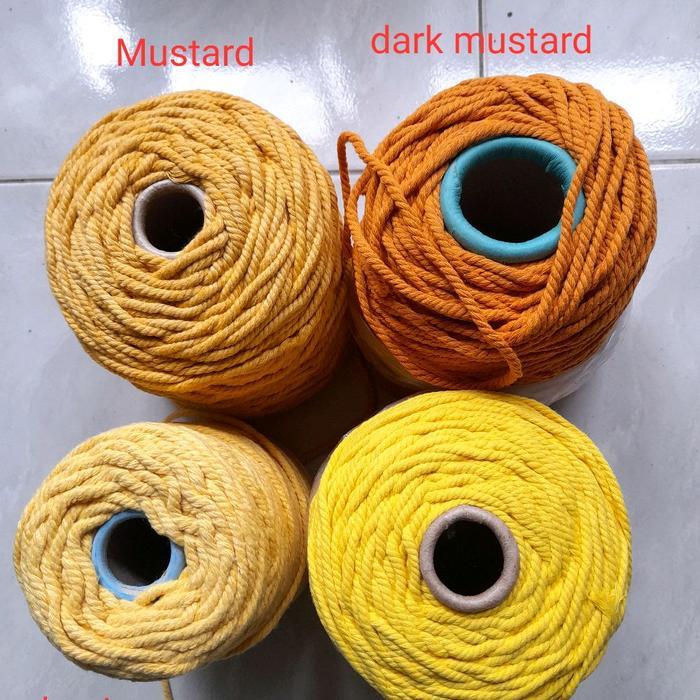 Benang katun macrame 4mm 100 gram ( 1 gulung)