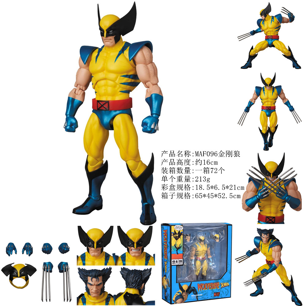Ct Toys Wolverine Action Figure MAFEX No.096 Anime Figures X-Men Figurine Deadpool Wolverine PVC