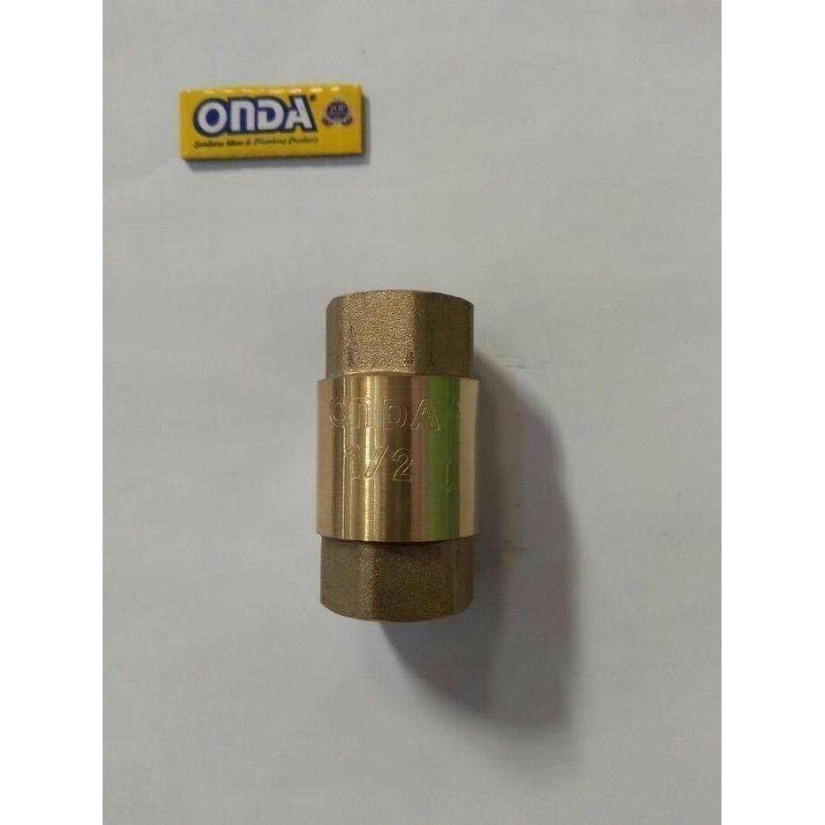 NEW TUSEN KLEP POMPA AIR MERK ONDA 1" INCH / TUSEN KLEP (KUNINGAN) DRAT