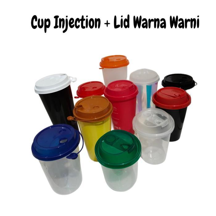 Ada Stok WingOh FOOD GRADE Cup PP Injection 24oz 700ml Gelas Plastik Boba22 24oz700ml Cup Cheese Tea