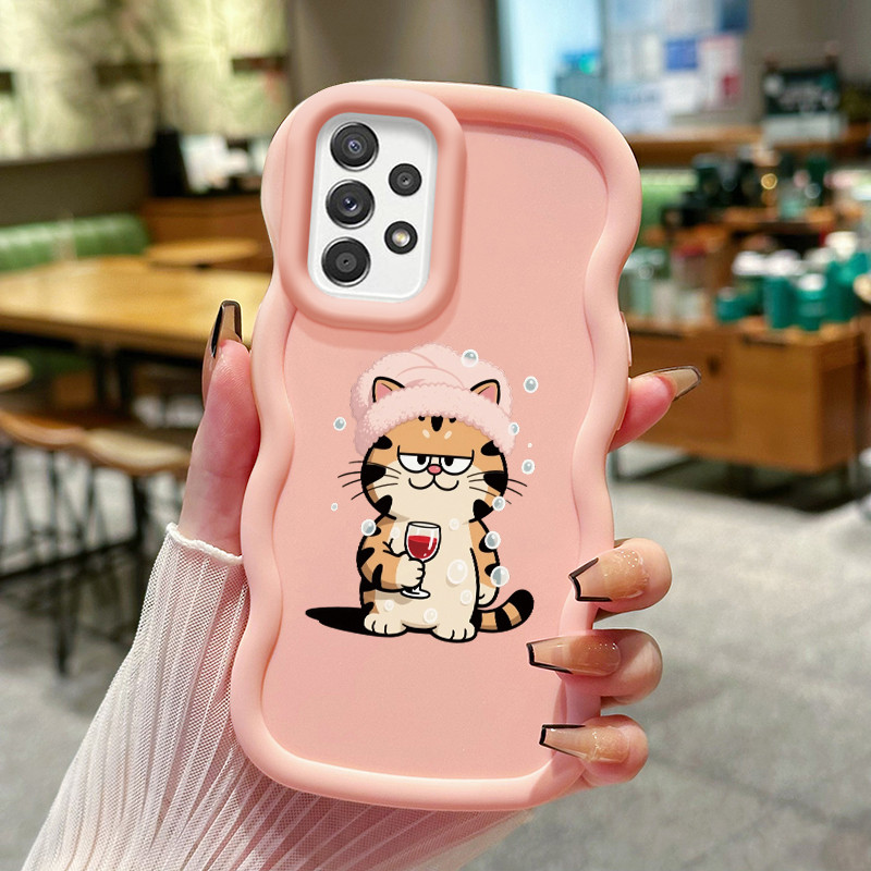 Casing Untuk Samsung A52 4G A52 5G A52s Case Casing pola Kucing Leopard Kasing HP ceruk Kesing mewah