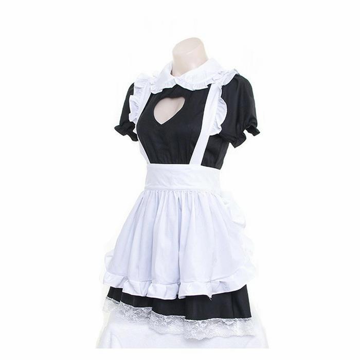 Kostume Cosplay Maid Black Kawaii/Baju Maid Pelayan Japanes Costume