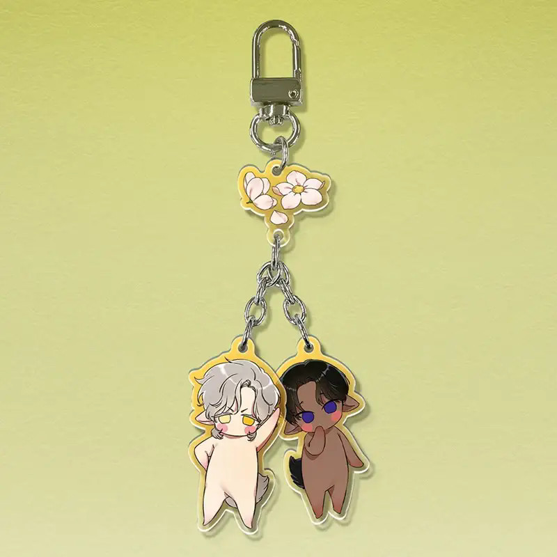Smyrna and Capri KeyChain Women Theo Peserus Key Chain for Men Seram Marita Key Ring Acrylic Keyring