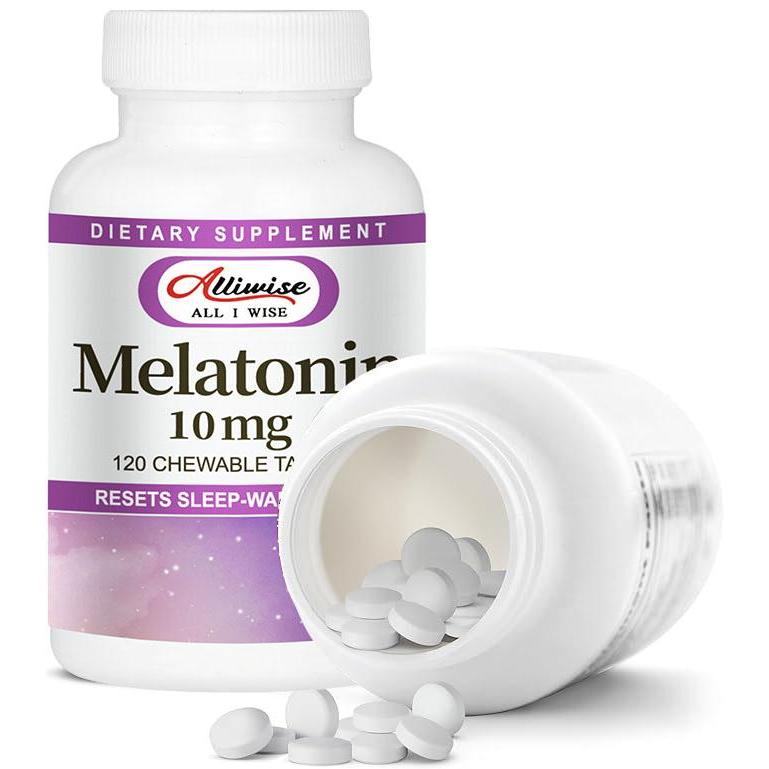 Pereda Stres, Melatonin, 10 mg, 120 Tablet Kunyah