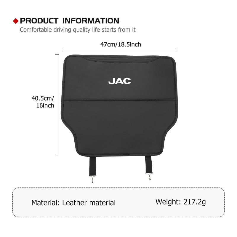 Car Seat Anti-dirty Child Anti Kick Pad Seat Protection Pad For JAC J3 J2 S5 A5 J5 J6 J4 Vapour S2